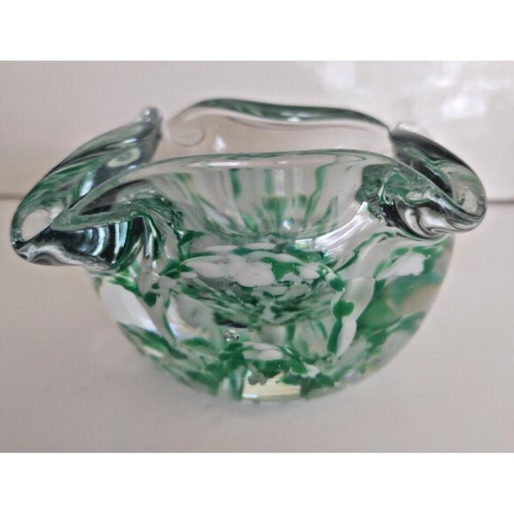 Murano Hand Blown Heavy Art Glass Ashtray/Trinket/Candy Bowl 1960's - Picture 3 of 16